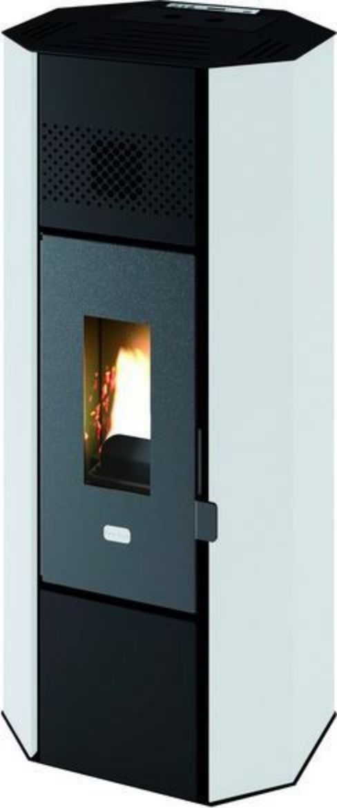 Immagine di STUFA PUNTO FUOCO PELLET TITTI KW 6,3 CON TELECOMANDO COLORE BIANCO