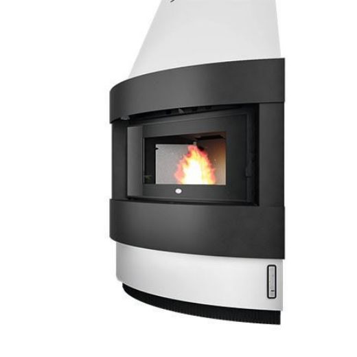 Immagine di CAMINETTO INSERTO A PELLET EVA CALOR RAFFAELLO 12 KW AD ANGOLO