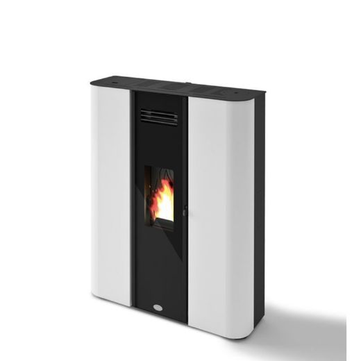 Immagine di Stufa Pellet Slim Ermetica Eva Calor Modello Diletta 10,5 Kw