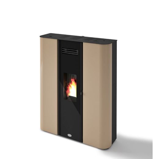 Immagine di Stufa Pellet Slim Ermetica Eva Calor Modello Diletta 10,5 Kw