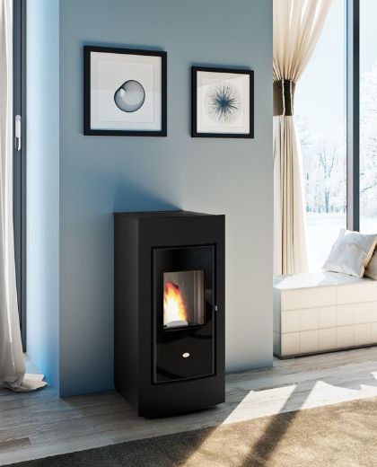 Immagine di STUFA PELLET EVA CALOR MODELLO EVELYN 12 KW CANALIZZAZIONE INDIPENDENTE