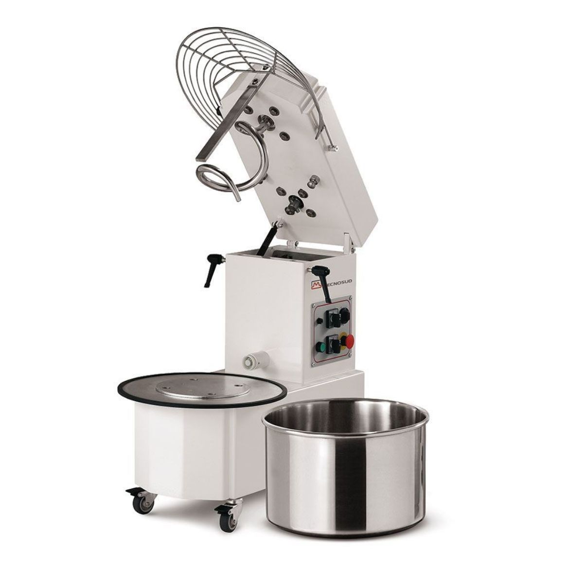 Immagine di IMPASTATRICE A SPIRALE 44 KG MECNOSUD A TESTA SOLLEVABILE E VASCA ESTRAIBILE IM44AM - IM44AT - IM44AD
