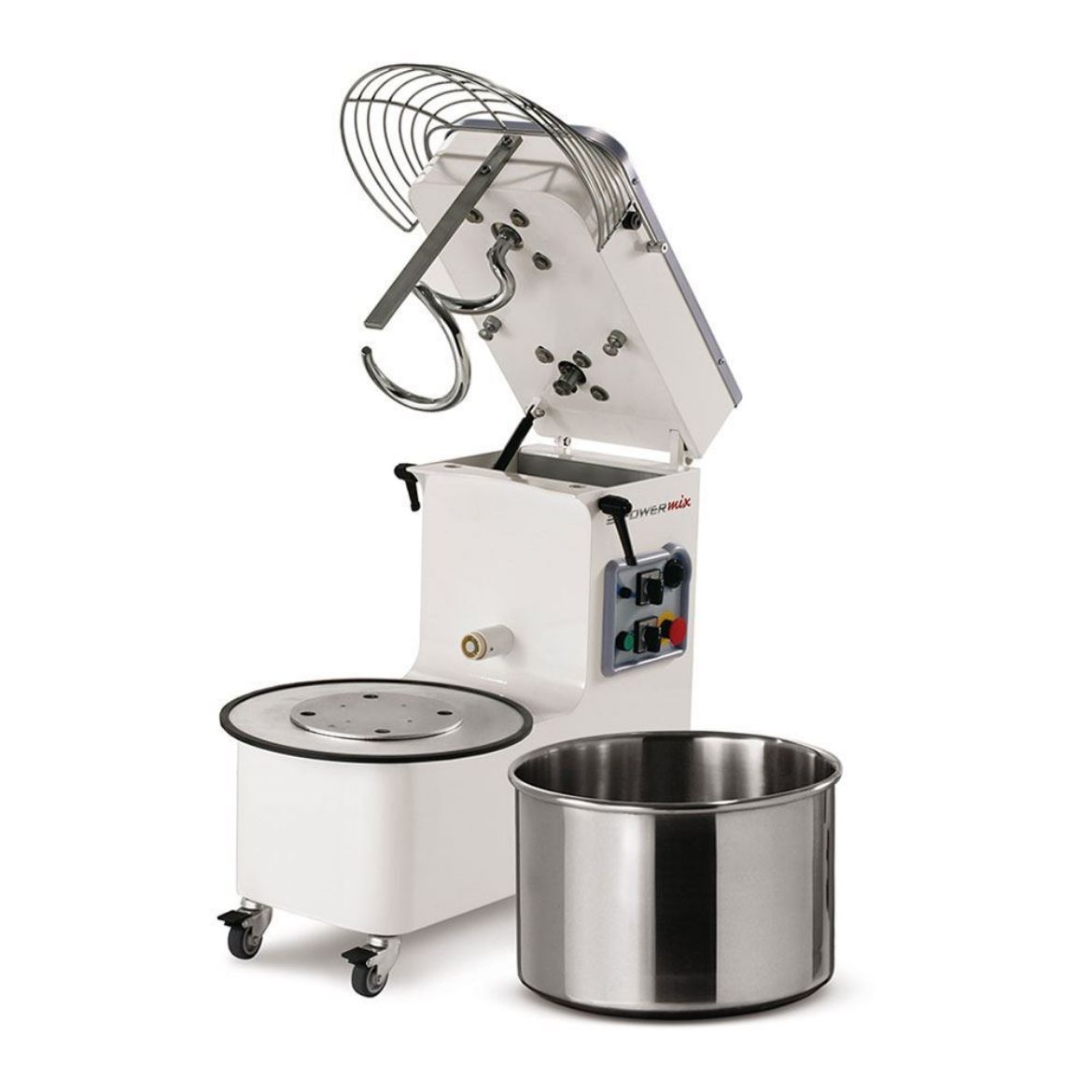 Immagine di IMPASTATRICE A SPIRALE 25 KG MECNOSUD A TESTA SOLLEVABILE E VASCA ESTRAIBILE PK25AM - PK25AT - PK25AD