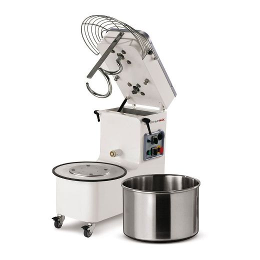 Immagine di IMPASTATRICE A SPIRALE 44 KG MECNOSUD A TESTA SOLLEVABILE E VASCA ESTRAIBILE PK44AM - PK44AT - PK44AD