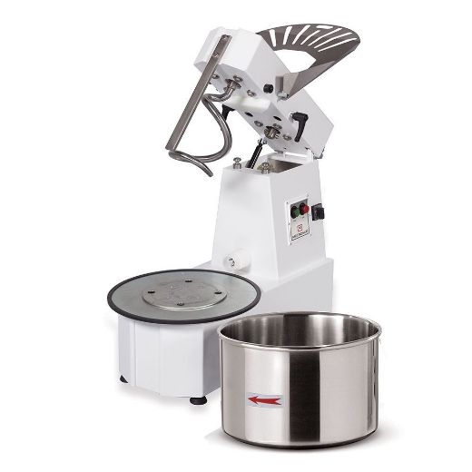 Immagine di IMPASTATRICE A SPIRALE 38 KG MECNOSUD A TESTA SOLLEVABILE E VASCA ESTRAIBILE TC38AM - TC38AT - TC38AD