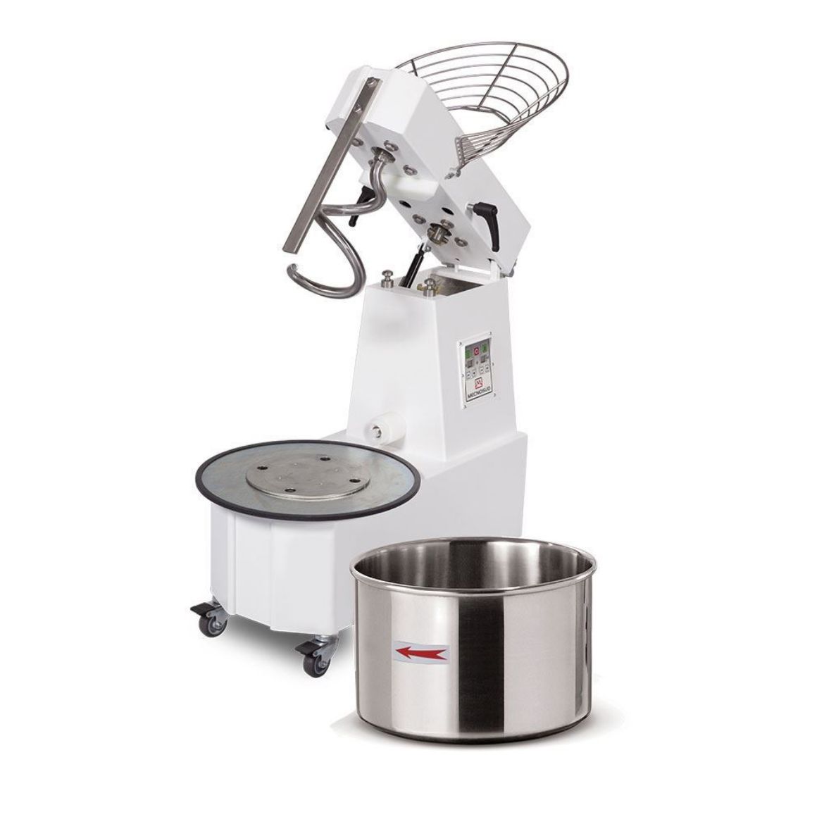 Immagine di IMPASTATRICE A SPIRALE 12 KG MECNOSUD A TESTA SOLLEVABILE E VASCA ESTRAIBILE TS12AM - TS12AT - TS12AD