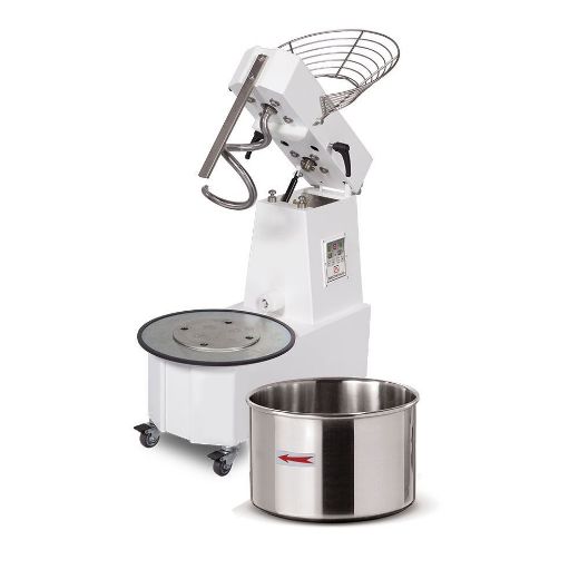 Immagine di IMPASTATRICE A SPIRALE 12 KG MECNOSUD A TESTA SOLLEVABILE E VASCA ESTRAIBILE TS12AM - TS12AT - TS12AD
