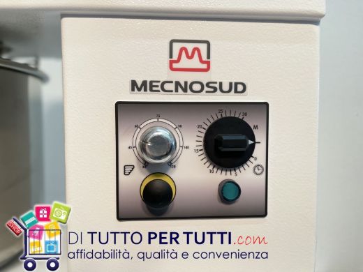 Immagine di IMPASTATRICE A SPIRALE IM8MV 8KG MECNOSUD A PENTOLA FISSA INOX 220V - 8 KG