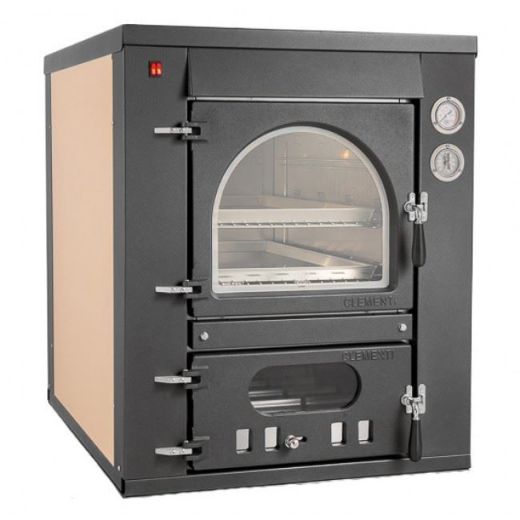 Immagine di FORNO DA INCASSO A LEGNA CLEMENTI A COTTURA INDIRETTA MASTER NERO