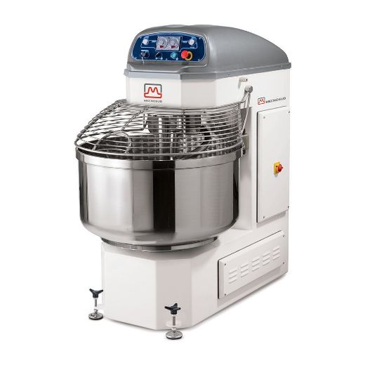 Immagine di IMPASTATRICE A SPIRALE AUTOMATICA 2 MOTORI CON INVERSIONE DI MARCIA DELLA VASCA MECNOSUD SP60 - SP80 - SP100 - SP130 - SP160 - SP200 - SP250