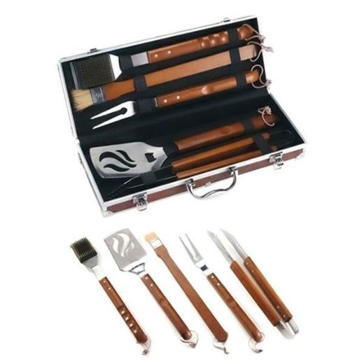 Immagine di Set di accessori per barbecue Ompagrill kit per BBQ e brace con valigetta