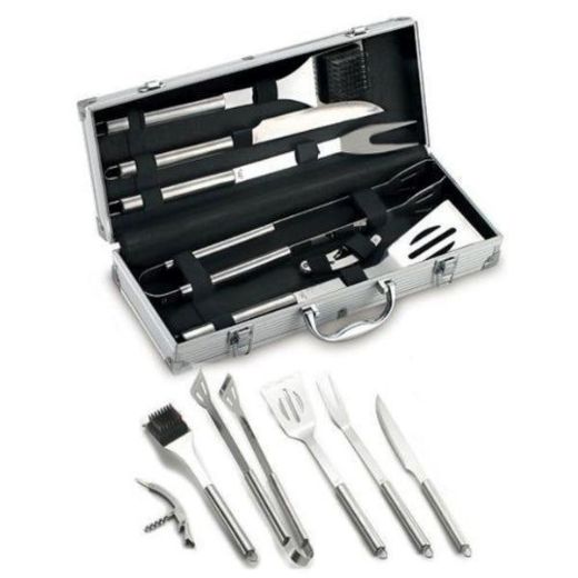 Immagine di Set di accessori per barbecue Ompagrill kit per BBQ e brace con valigetta