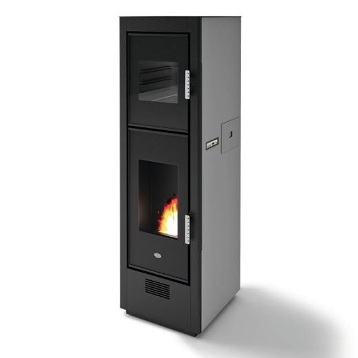 Immagine di Stufa Pellet VENTILATO  Canalizzabile Con Forno 8,5 Kw Eva Calor Biscotto