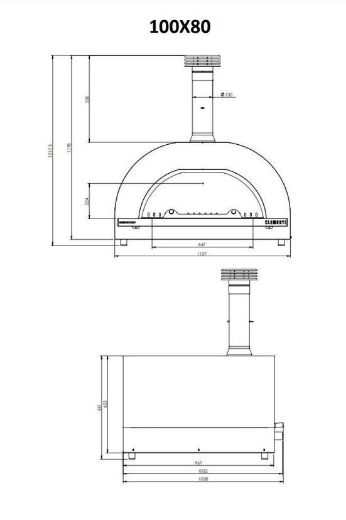 Immagine di FORNO A LEGNA CLEMENTI GOLD 100X80