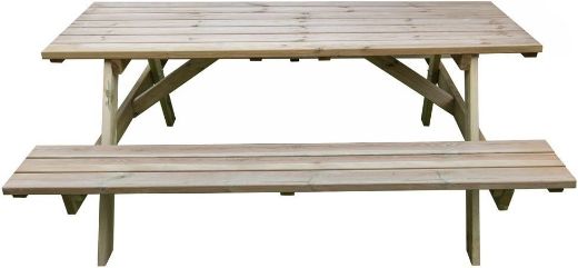 Immagine di  SET PICNIC CON TAVOLO CM. 180X70XH.71, 8 PEZZI
