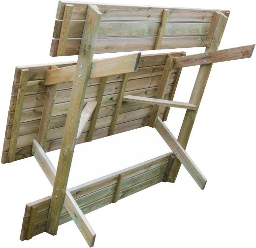 Immagine di  SET PICNIC CON TAVOLO CM. 180X70XH.71, 8 PEZZI