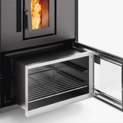 Immagine di CUCINA A PELLET VERSIONE INCASSO TERMOVANA MODELLO DESYRE 9KW CANALIZZATA 