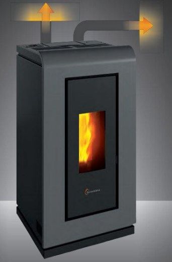 Immagine di STUFA A PELLET CANALIZZABILE TERMOVANA KING 14 KW -