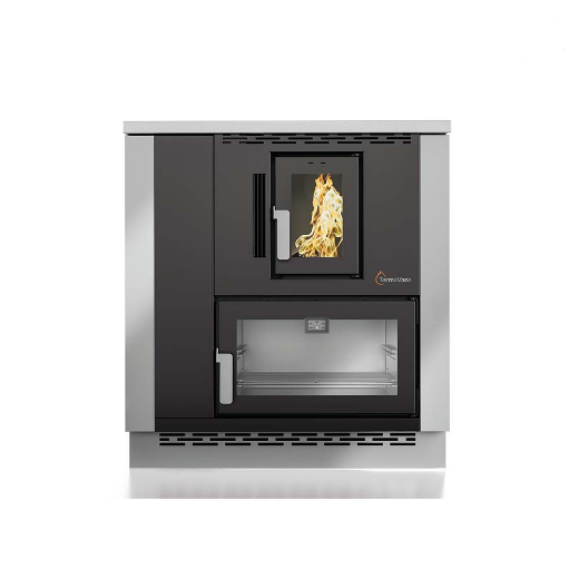 Immagine di CUCINA A PELLET VERSIONE INCASSO TERMOVANA MODELLO DESYRE 9KW CANALIZZATA 