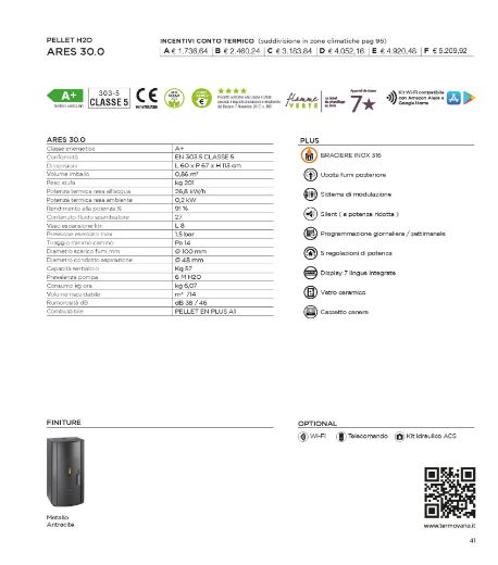 Immagine di CALDAIA A PELLET TERMOVNA MODELLO ARES 27 - 30 KW