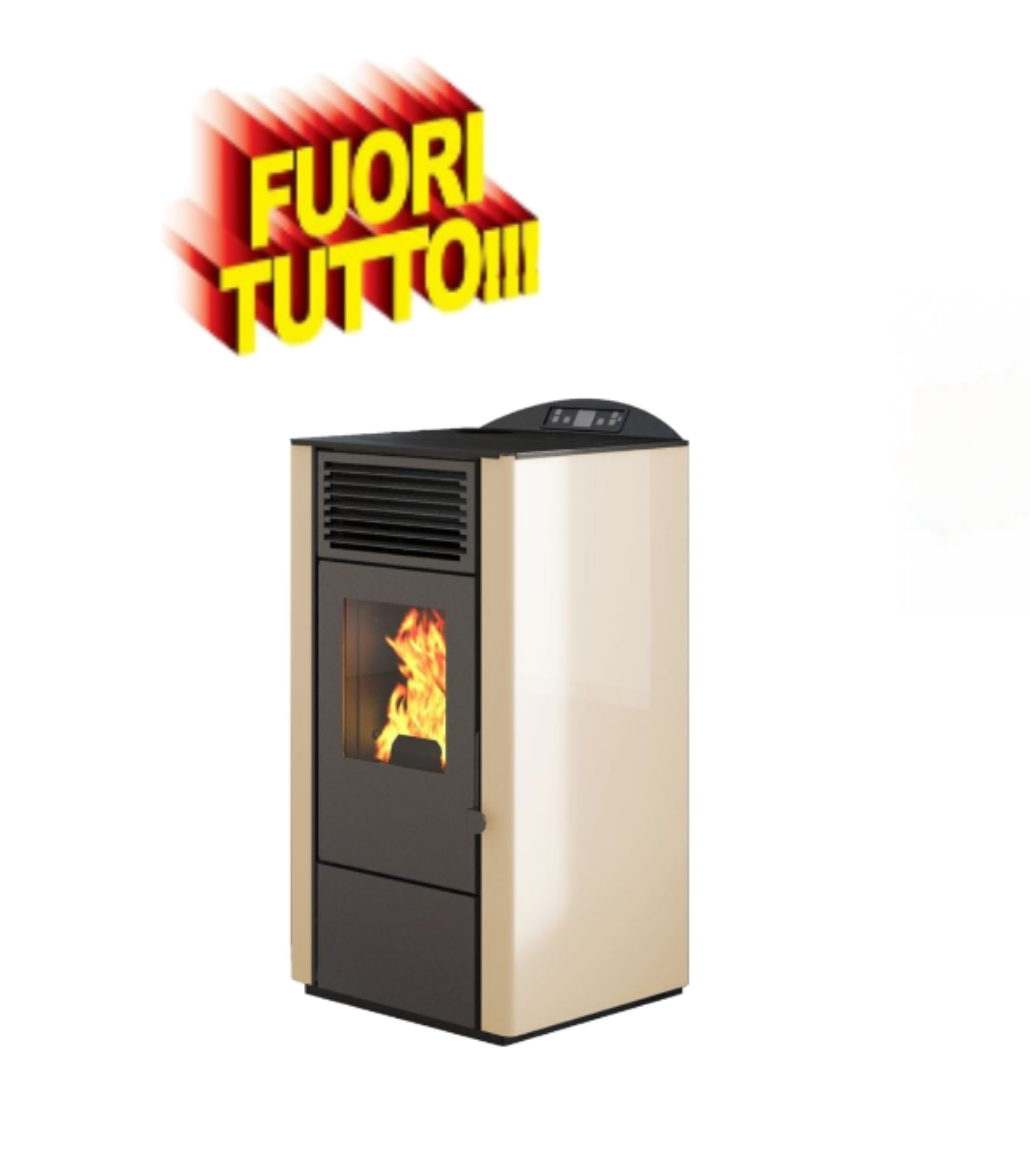 Immagine di STUFA PELLET VENTILATA PUNTO FUOCO MODELLO LORY 9KW