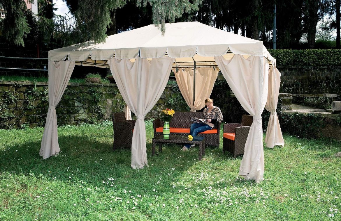 Immagine di GAZEBO IN ACCIAIO ARMONIA 3X4