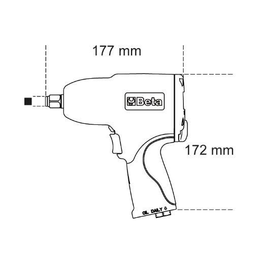 Immagine di AVVITATORE REVERSIBILE PNEUMATICO BETA 1/2