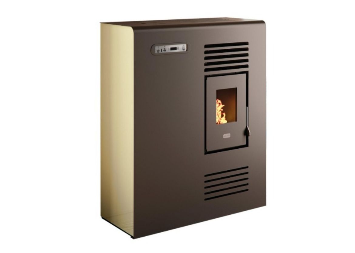 Immagine di Stufa a pellet PUNTO FUOCO ventilata SLIM Tina 4.5 kW 