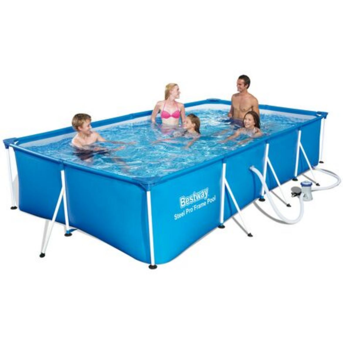 Immagine di PISCINA CON TELAIO E POMPA 400X211XH81 CM 