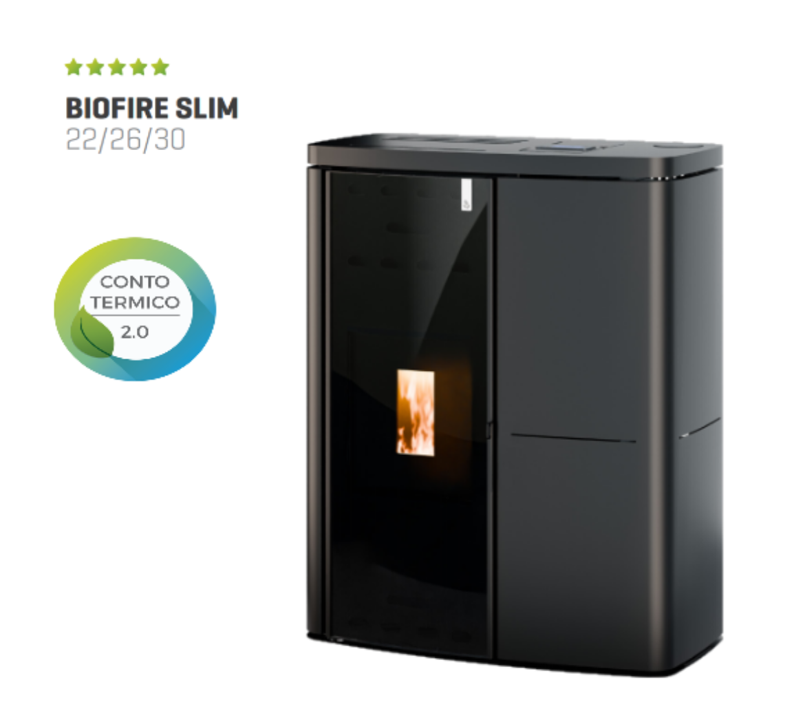 Immagine di CALDAIA BIOFIRE SLIM  IBRIDA LEGNA-PELLET GIROLAMI AUTOPULENTE 